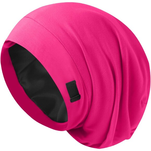 Silk Bonnet for Sleeping Women, Adjustable Silky Satin Lined Sleep Cap, Silk Hai - Picture 1 of 8